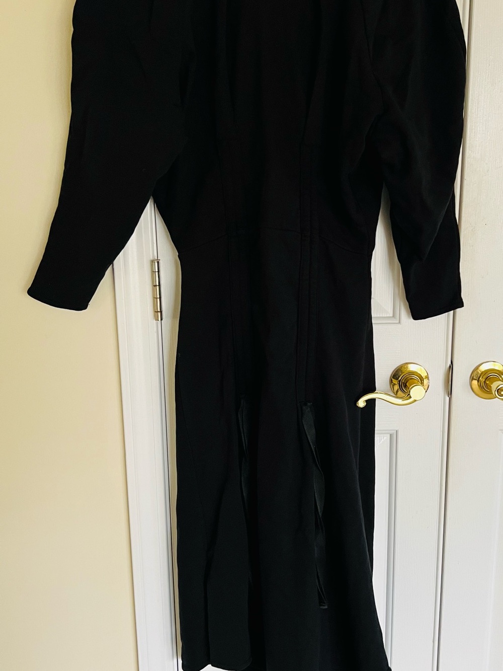 ASOS Black Long Sleeve Midi Dress